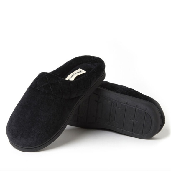 Dearfoams Memory Foam No Sweat Control Wide Width Darcy Velour Clog (L 9-10) - Picture 1 of 7
